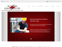 Tablet Screenshot of mcintyre-electrical.co.uk